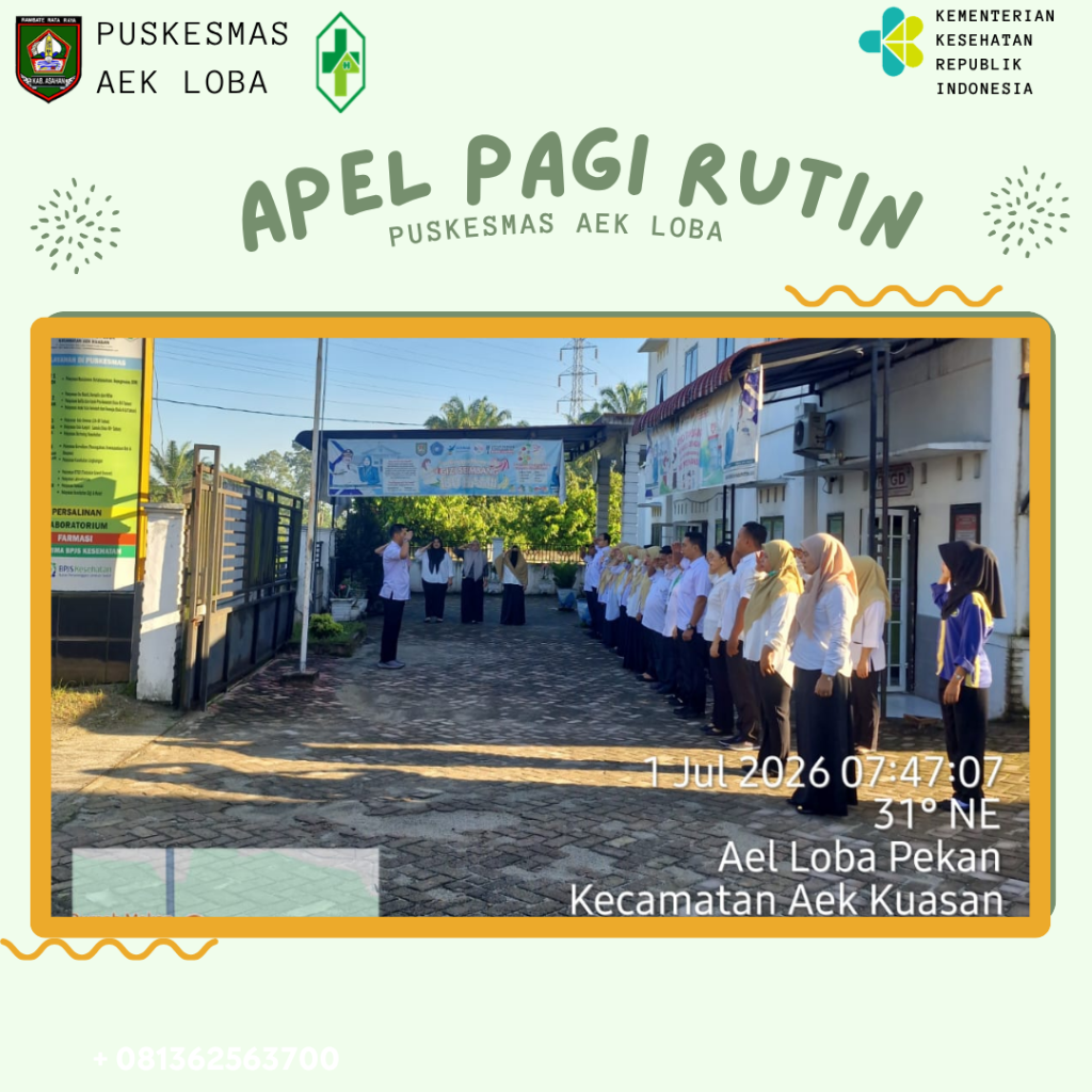 Apel Pagi Rutin Puskesmas Aek Loba, Wujudkan Disiplin dan Semangat Pelayanan
